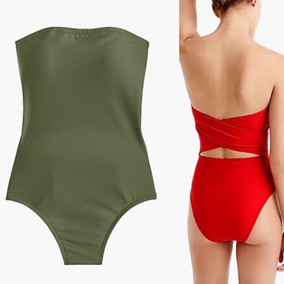 J Crew Swim J Crew Crossback Bandeau Onepiece Swimsuit Poshmark J Crew Swim J Crew Crossback Bandeau Onepiece Swimsuit Poshmark